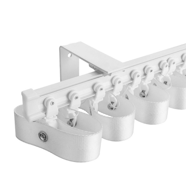 40KG Double Curtain Track Ceiling MountRF433 Ripplefold Ceiling Track Smart